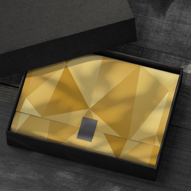 Modern Geometric Gold Tissue Paper for Gift Wrap (Creator Uploaded)