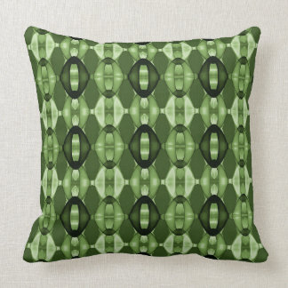 Modern geometric green pattern cushion