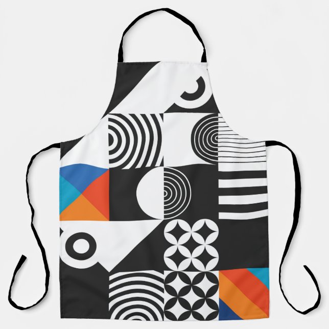 Modern geometric in scandinavian style apron (Front)