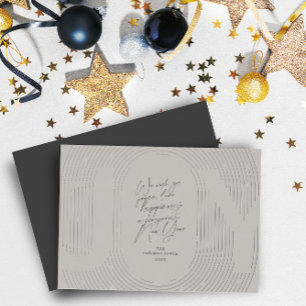 Modern Geometric Joy Oval Arch Grey and Silver