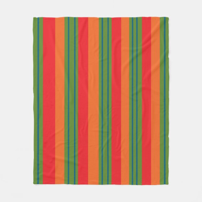 modern geometric line pattern fleece blanket (Front)