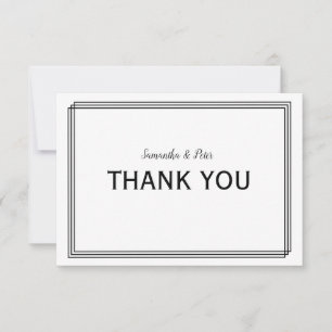 Modern Geometric Lines - 3x5 Thank You Flat