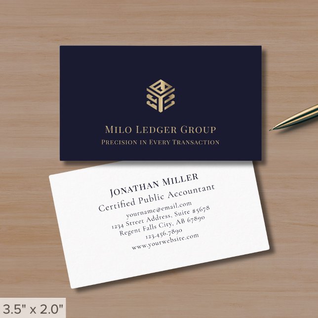 Modern Geometric Logo Business Card (Creator Uploaded)