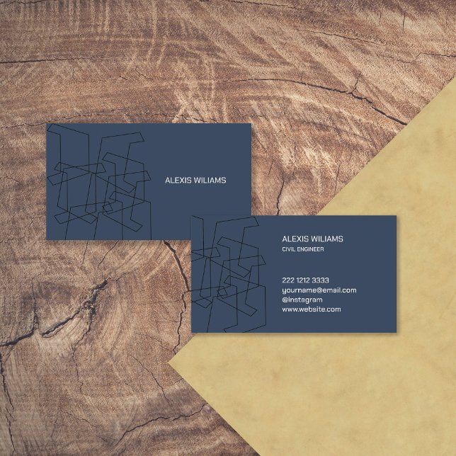 Modern Geometric Minimalist Elegant Professional Business Card (Creator Uploaded)