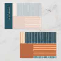 Modern Geometric Monogram Note Card