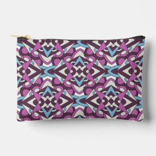 Modern Geometric Mosaic – Abstract Color Pattern Accessory Pouch
