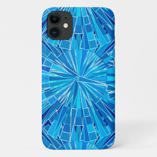 Modern Geometric Mosaic, Cobalt and Sky Blue Case-Mate iPhone Case