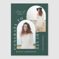 Modern geometric multi photo arch graduation