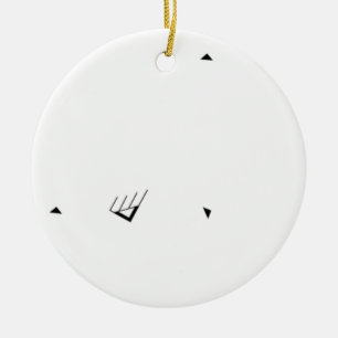 Modern Geometric Ornament Minimalist Holiday Art