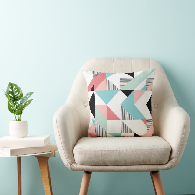 Modern Geometric Pattern Cushion (Chair)
