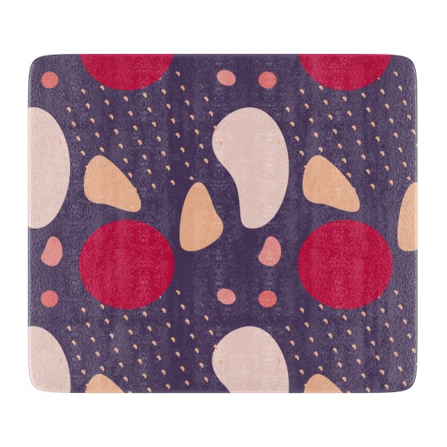 Modern Geometric Pattern Cutting Board (Front)