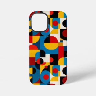 Modern Geometric Pattern in Bauhaus Style iPhone 12 Mini Case