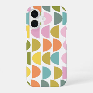 Modern Geometric Pattern in Cute Spring Colours iPhone 16 Case