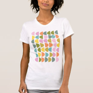Modern Geometric Pattern in Cute Spring Colours T-Shirt
