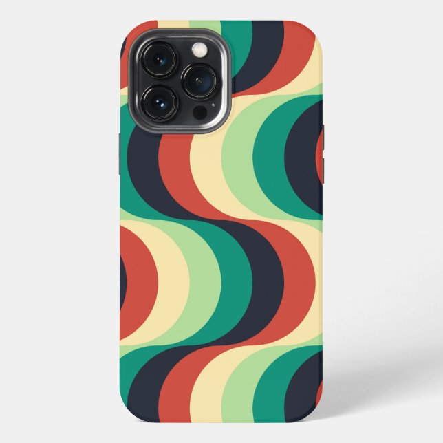 Modern Geometric Pattern iPhone Case (Back)