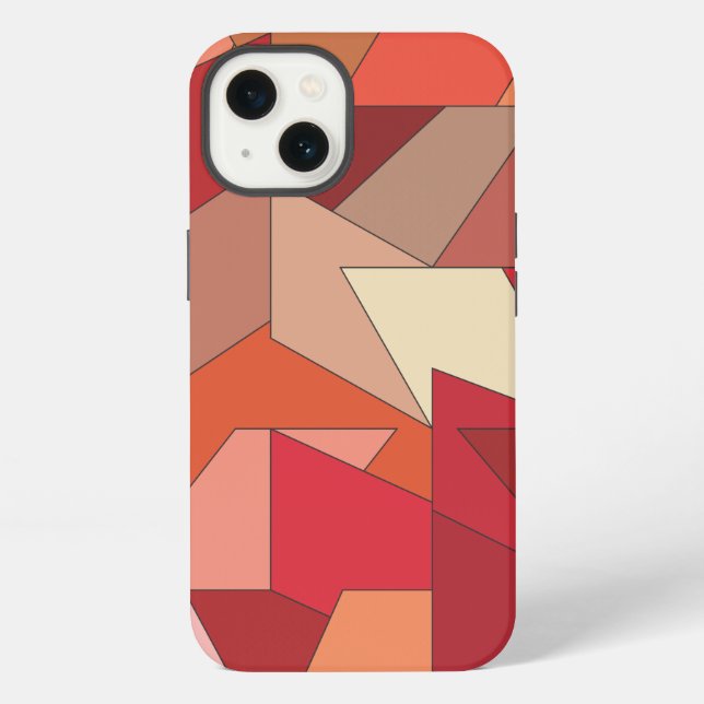 Modern Geometric Pattern  iPhone Case (Back)