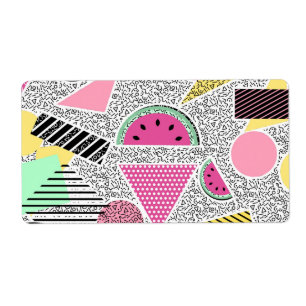 Modern geometric pattern Memphis patterns inspired