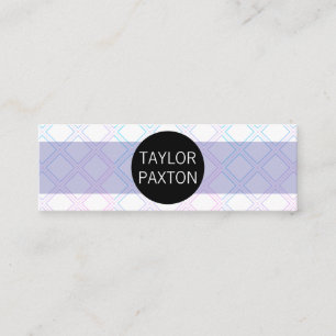 Modern Geometric Pattern Mini Business Card