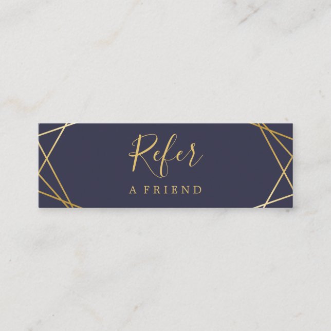 Modern Geometric Pattern Mini Referral Card (Front)