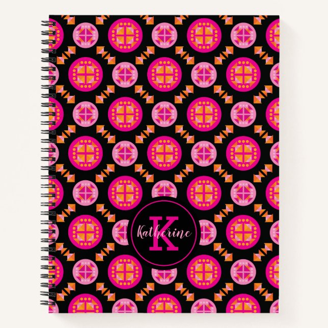 Modern Geometric Pattern Notebook (Front)