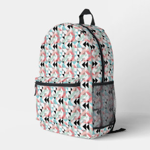 Modern Geometric Pattern Printed Backpack