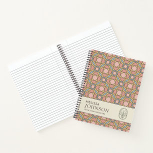 Modern Geometric Pattern Professional Notebook