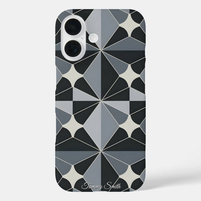 Modern Geometric Pattern- Stylish Design Case-Mate iPhone Case (Back)