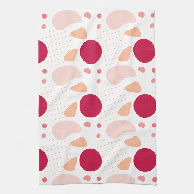 Modern Geometric Pattern Tea Towel (Vertical)