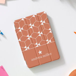 Modern geometric pattern with star Monogram iPad Mini Cover