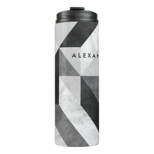 Modern Geometric Personalised Thermal Tumbler