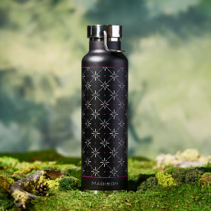 Modern Geometric Personalised Water Bottle