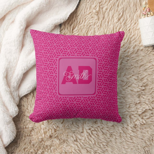 Modern Geometric Pillow As Wedding Thank Youf (Blanket)