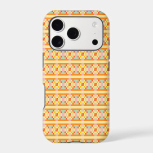 Modern Geometric Pixel Art Seamless Pattern 