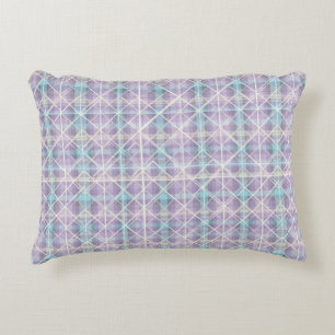 Modern Geometric Plaid Pattern Decorative Cushion