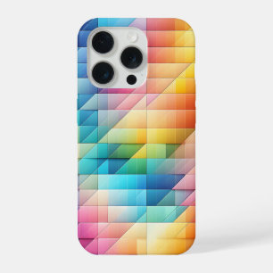 Modern Geometric Prism Phone Case Colorful Diagona