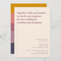 Modern Geometric Purple Mauve Simple Bold Wedding