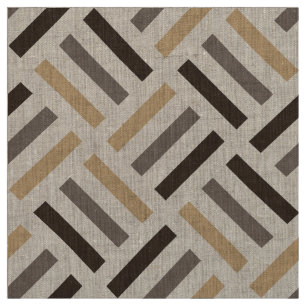 Modern Geometric Seamless Pattern Earth Tones Fabric