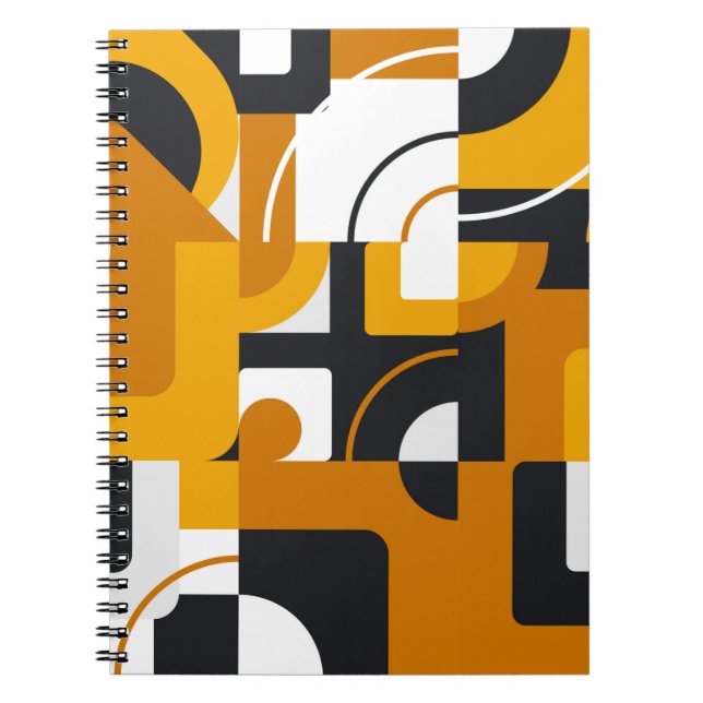 Modern geometric seamless pattern notebook (Front)
