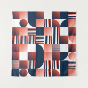 Modern geometric seamless pattern tapestry