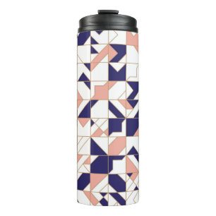 Modern geometric seamless pattern thermal tumbler
