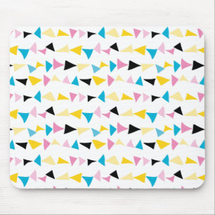 Modern Geometric Shape Confetti pattern Mouse Pad