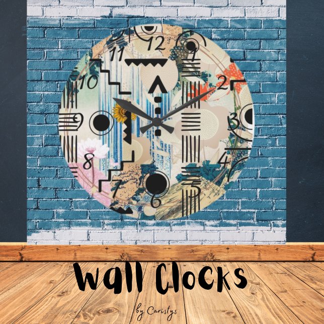 Modern Geometric Shapes Acrylic Wall Clock (Creator Uploaded)