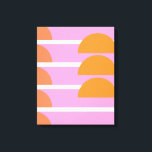 Modern Geometric Shapes Art Pink and Orange Canvas Print<br><div class="desc">Modern Geometric Shapes Art Pink and Orange Canvas Print</div>