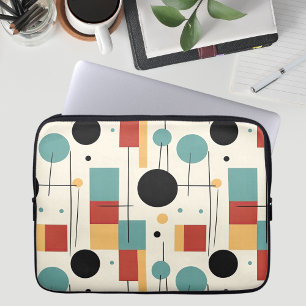 Modern Geometric Shapes Laptop Sleeve