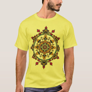 Modern Geometric Shapes Pattern Vibrant Abstract  T-Shirt