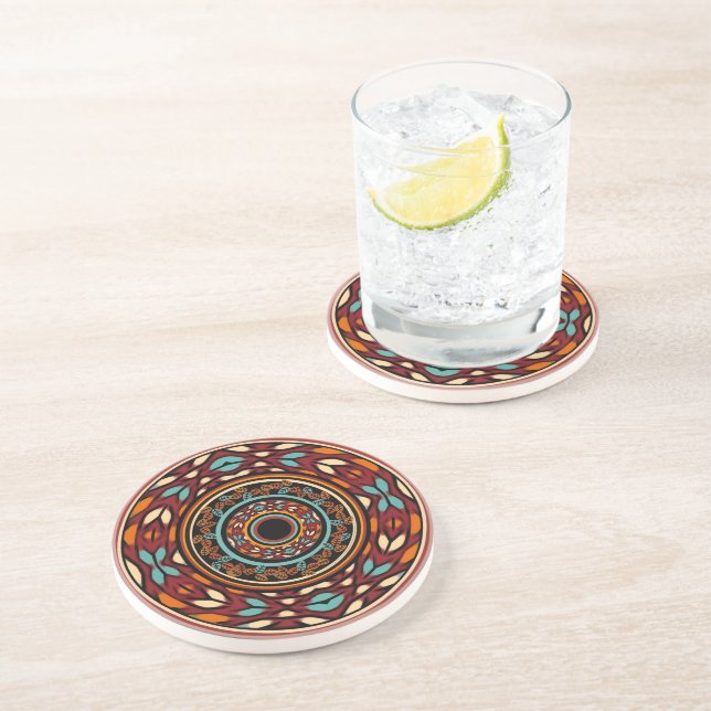 Modern Geometric Southwest Style Coaster (Side)