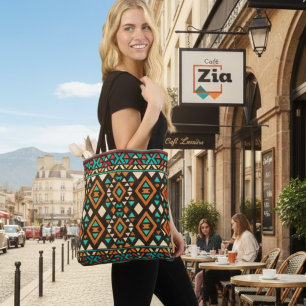 Modern Geometric Southwest Style  Tote Bag