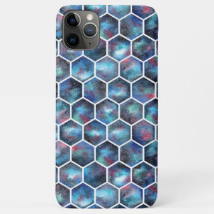 Modern Geometric Space Grid with Cosmic Colours Case-Mate iPhone Case