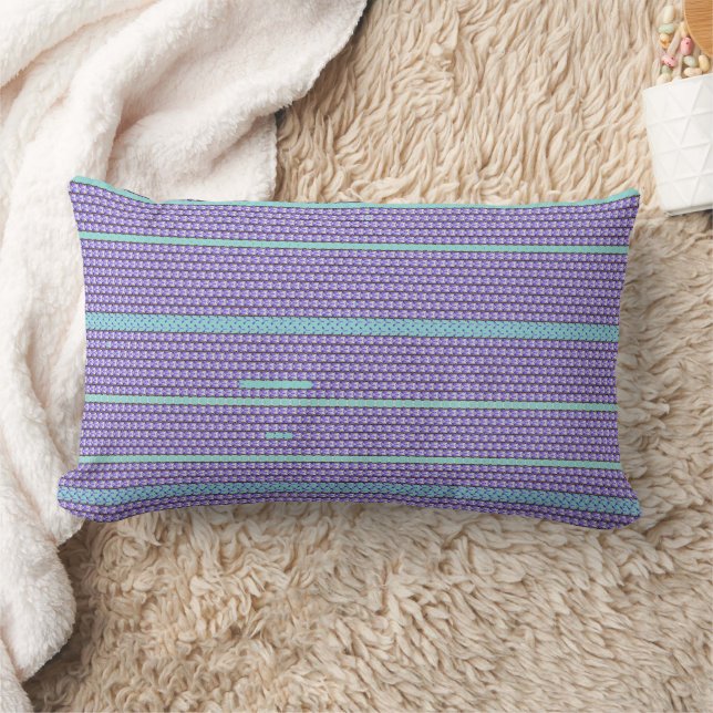 Modern geometric stripe abstract pattern 1291 lumbar cushion (Blanket)