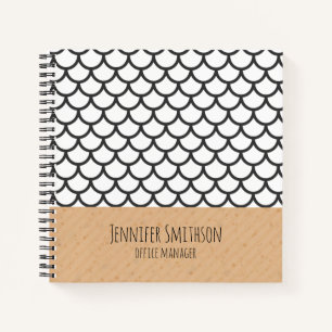 Modern Geometric Style Spiral Notebook